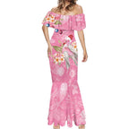 Joyful Pink Cockatoo Mermaid Dress Australia Christmas Vibes - Aussie Hoodie