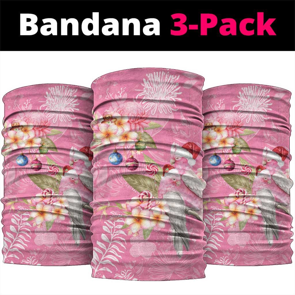 Joyful Pink Cockatoo Neck Gaiter Australia Christmas Vibes - Aussie Hoodie