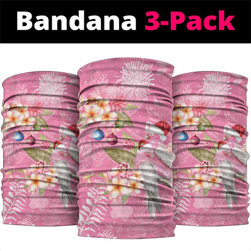 Joyful Pink Cockatoo Neck Gaiter Australia Christmas Vibes - Aussie Hoodie