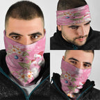 Joyful Pink Cockatoo Neck Gaiter Australia Christmas Vibes - Aussie Hoodie