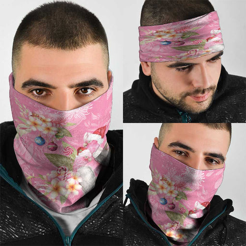 Joyful Pink Cockatoo Neck Gaiter Australia Christmas Vibes - Aussie Hoodie