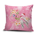 Joyful Pink Cockatoo Pillow Cover Australia Christmas Vibes - Aussie Hoodie