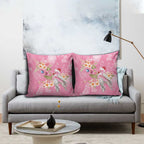 Joyful Pink Cockatoo Pillow Cover Australia Christmas Vibes - Aussie Hoodie
