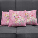 Joyful Pink Cockatoo Pillow Cover Australia Christmas Vibes - Aussie Hoodie