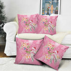 Joyful Pink Cockatoo Pillow Cover Australia Christmas Vibes - Aussie Hoodie