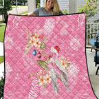 Joyful Pink Cockatoo Quilt Australia Christmas Vibes - Aussie Hoodie