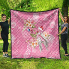 Joyful Pink Cockatoo Quilt Australia Christmas Vibes - Aussie Hoodie