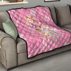 Joyful Pink Cockatoo Quilt Australia Christmas Vibes - Aussie Hoodie