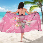 Joyful Pink Cockatoo Sarong Australia Christmas Vibes - Aussie Hoodie