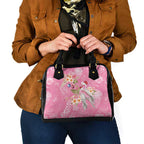 Joyful Pink Cockatoo Shoulder Handbag Australia Christmas Vibes - Aussie Hoodie