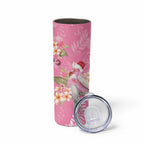 Joyful Pink Cockatoo Skinny Tumbler Australia Christmas Vibes - Aussie Hoodie
