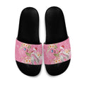 Joyful Pink Cockatoo Slide Sandals Australia Christmas Vibes - Aussie Hoodie