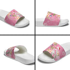 Joyful Pink Cockatoo Slide Sandals Australia Christmas Vibes - Aussie Hoodie