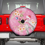 Joyful Pink Cockatoo Spare Tire Cover Australia Christmas Vibes - Aussie Hoodie