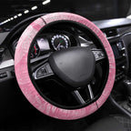 Joyful Pink Cockatoo Steering Wheel Cover Australia Christmas Vibes - Aussie Hoodie