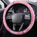 Joyful Pink Cockatoo Steering Wheel Cover Australia Christmas Vibes - Aussie Hoodie