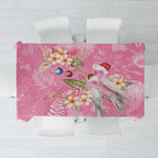 Joyful Pink Cockatoo Tablecloth Australia Christmas Vibes - Aussie Hoodie