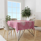 Joyful Pink Cockatoo Tablecloth Australia Christmas Vibes - Aussie Hoodie