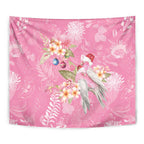 Joyful Pink Cockatoo Tapestry Australia Christmas Vibes - Aussie Hoodie