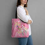 Joyful Pink Cockatoo Tote Bag Australia Christmas Vibes - Aussie Hoodie