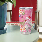 Joyful Pink Cockatoo Tumbler Cup Australia Christmas Vibes - Aussie Hoodie