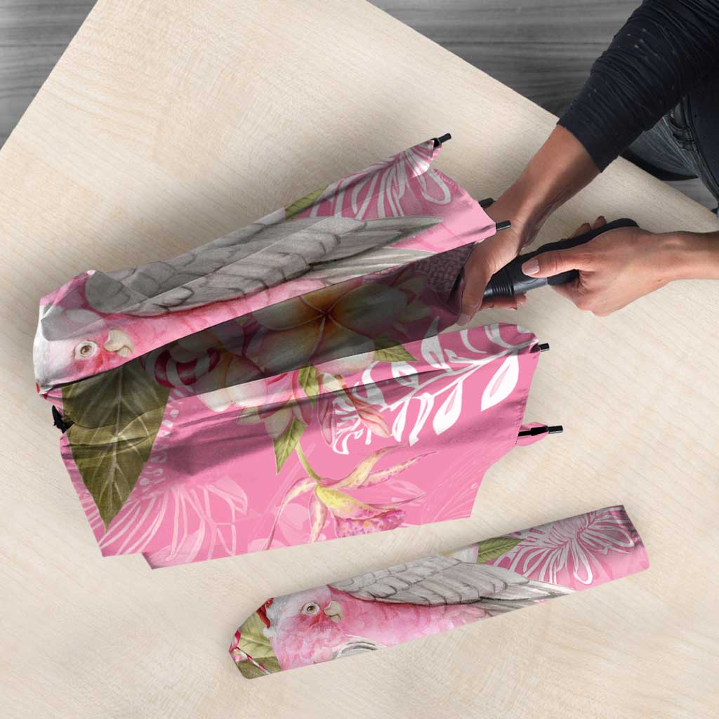 Joyful Pink Cockatoo Umbrella Australia Christmas Vibes - Aussie Hoodie