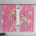 Joyful Pink Cockatoo Window Curtain Australia Christmas Vibes - Aussie Hoodie