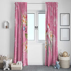 Joyful Pink Cockatoo Window Curtain Australia Christmas Vibes - Aussie Hoodie