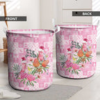 Sweet Pink Cockatoo’s Aussie Santa Laundry Basket Australia Christmas Vibes - Aussie Hoodie