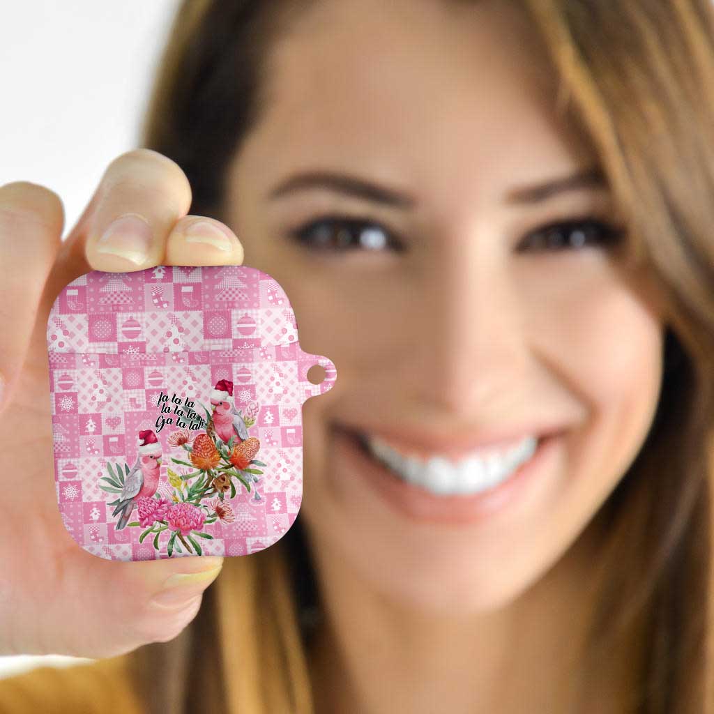Sweet Pink Cockatoo’s Aussie Santa AirPods Case Australia Christmas Vibes - Aussie Hoodie
