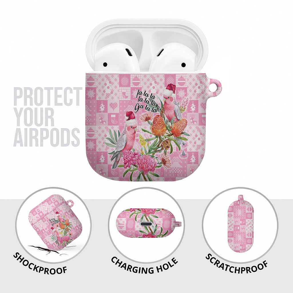 Sweet Pink Cockatoo’s Aussie Santa AirPods Case Australia Christmas Vibes - Aussie Hoodie