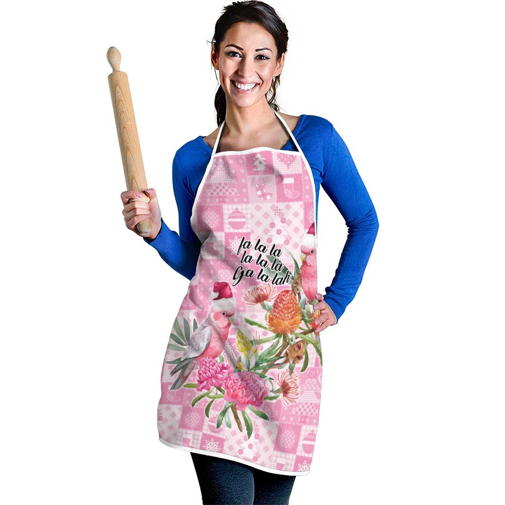 Sweet Pink Cockatoo’s Aussie Santa Apron Australia Christmas Vibes - Aussie Hoodie