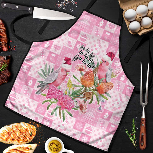 Sweet Pink Cockatoo’s Aussie Santa Apron Australia Christmas Vibes - Aussie Hoodie