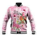 Sweet Pink Cockatoo’s Aussie Santa Baseball Jacket Australia Christmas Vibes - Aussie Hoodie