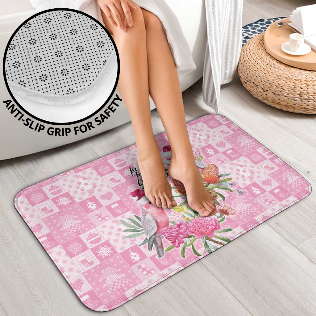 Sweet Pink Cockatoo’s Aussie Santa Bathroom Set Australia Christmas Vibes - Aussie Hoodie