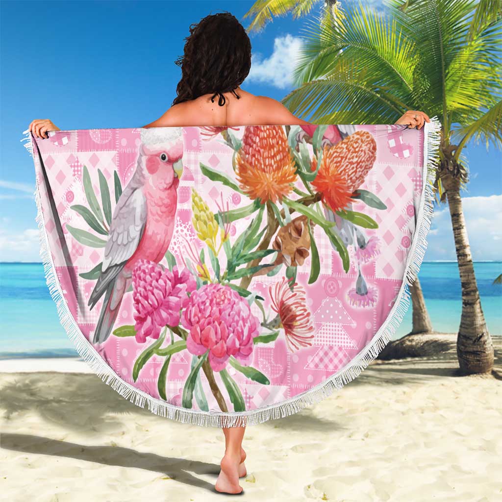 Sweet Pink Cockatoo’s Aussie Santa Beach Blanket Australia Christmas Vibes - Aussie Hoodie