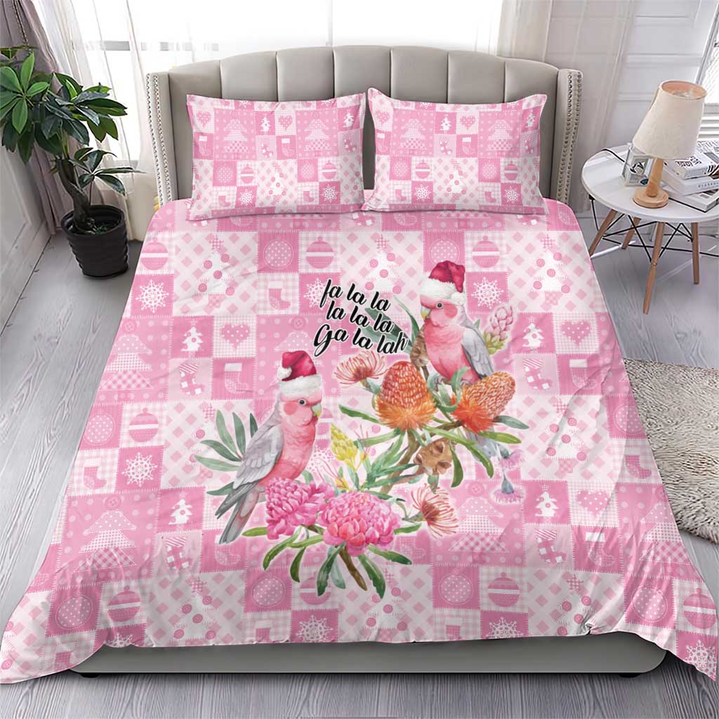 Sweet Pink Cockatoo’s Aussie Santa Bedding Set Australia Christmas Vibes - Aussie Hoodie