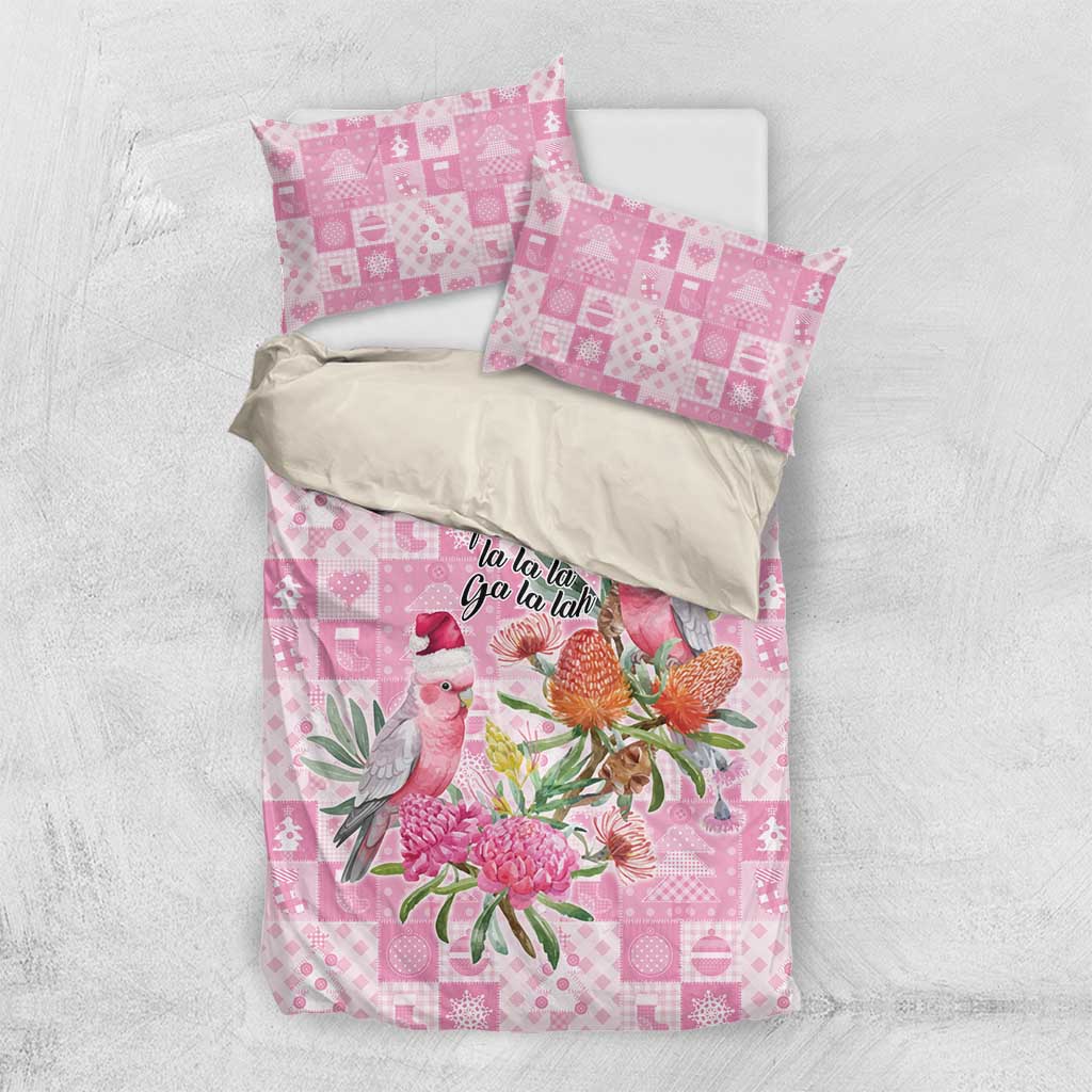 Sweet Pink Cockatoo’s Aussie Santa Bedding Set Australia Christmas Vibes - Aussie Hoodie