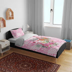 Sweet Pink Cockatoo’s Aussie Santa Bedding Set Australia Christmas Vibes - Aussie Hoodie