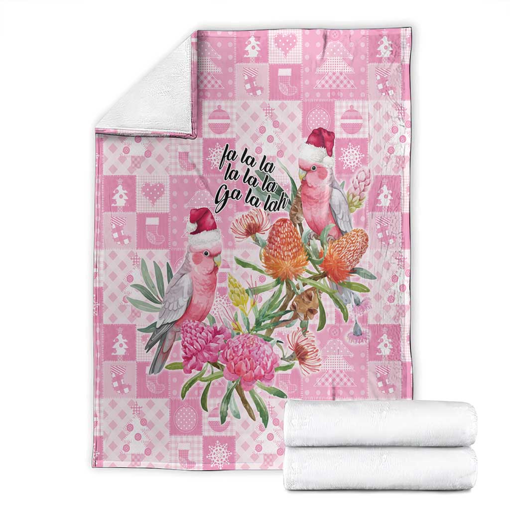 Sweet Pink Cockatoo’s Aussie Santa Blanket Australia Christmas Vibes - Aussie Hoodie
