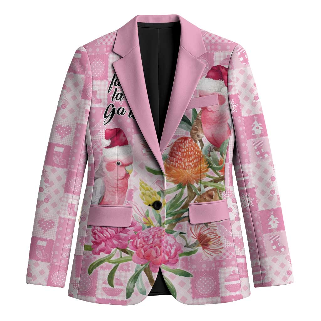 Sweet Pink Cockatoo’s Aussie Santa Blazer Australia Christmas Vibes - Aussie Hoodie