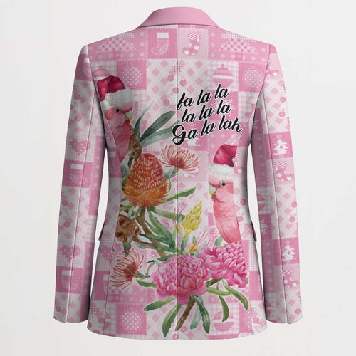 Sweet Pink Cockatoo’s Aussie Santa Blazer Australia Christmas Vibes - Aussie Hoodie