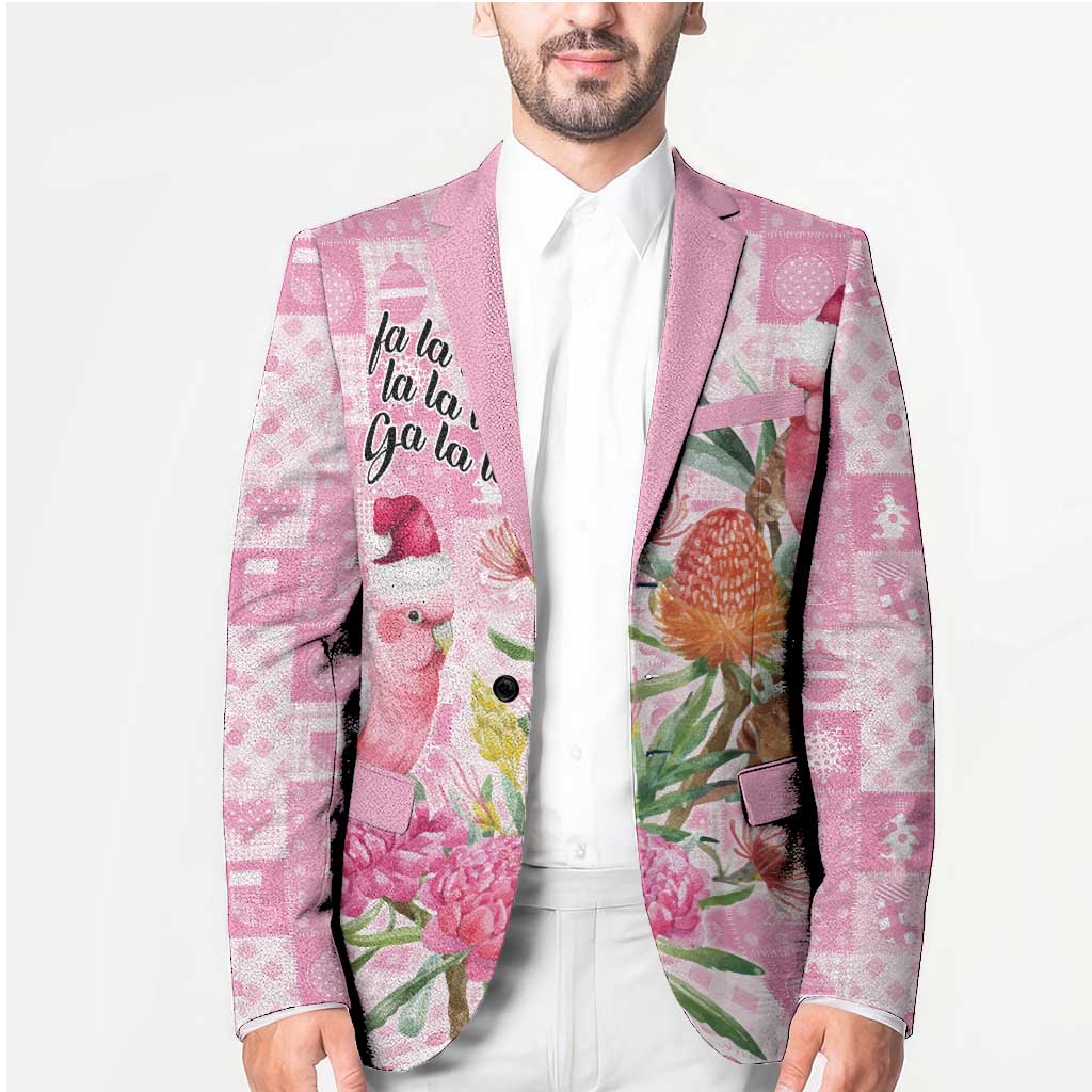 Sweet Pink Cockatoo’s Aussie Santa Blazer Australia Christmas Vibes - Aussie Hoodie