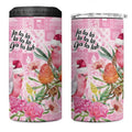 Sweet Pink Cockatoo’s Aussie Santa 4 in 1 Can Cooler Tumbler Australia Christmas Vibes - Aussie Hoodie