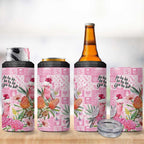 Sweet Pink Cockatoo’s Aussie Santa 4 in 1 Can Cooler Tumbler Australia Christmas Vibes - Aussie Hoodie