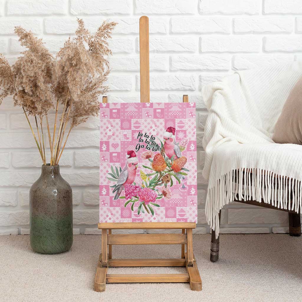 Sweet Pink Cockatoo’s Aussie Santa Canvas Wall Art Australia Christmas Vibes - Aussie Hoodie