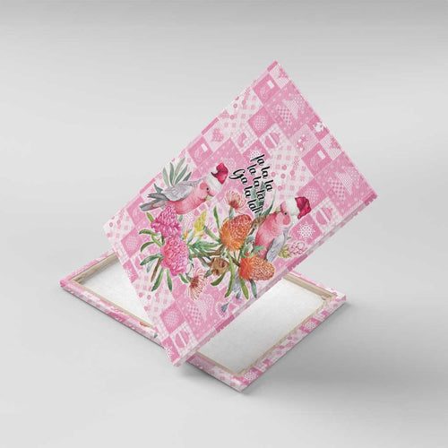 Sweet Pink Cockatoo’s Aussie Santa Canvas Wall Art Australia Christmas Vibes - Aussie Hoodie
