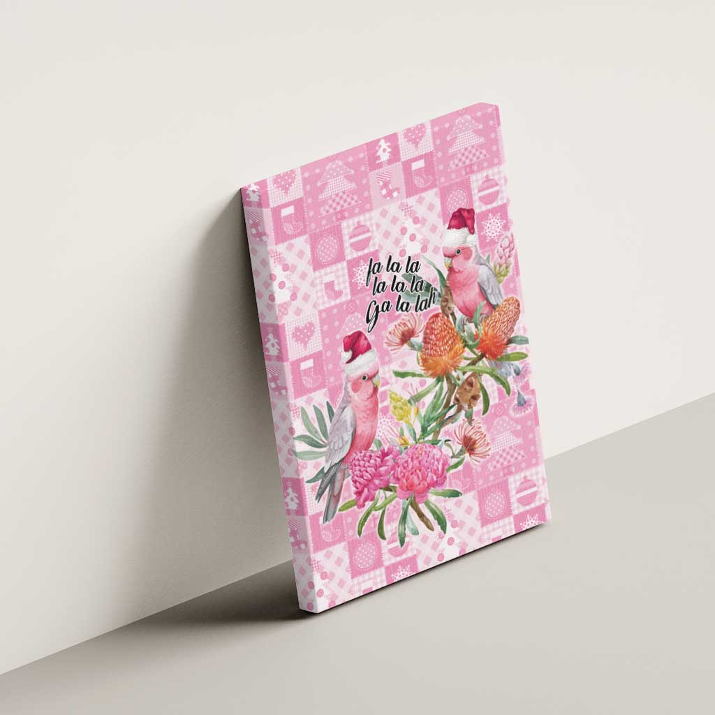 Sweet Pink Cockatoo’s Aussie Santa Canvas Wall Art Australia Christmas Vibes - Aussie Hoodie