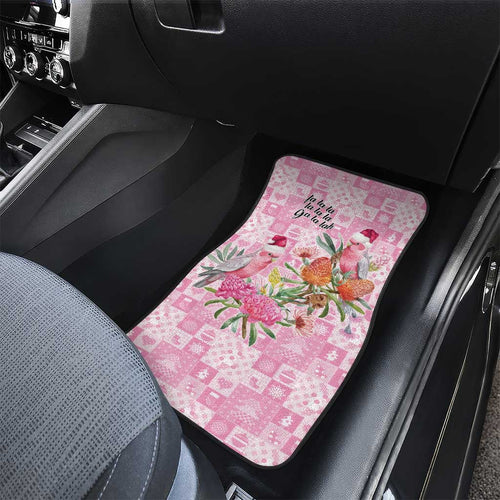 Sweet Pink Cockatoo’s Aussie Santa Car Mats Australia Christmas Vibes - Aussie Hoodie
