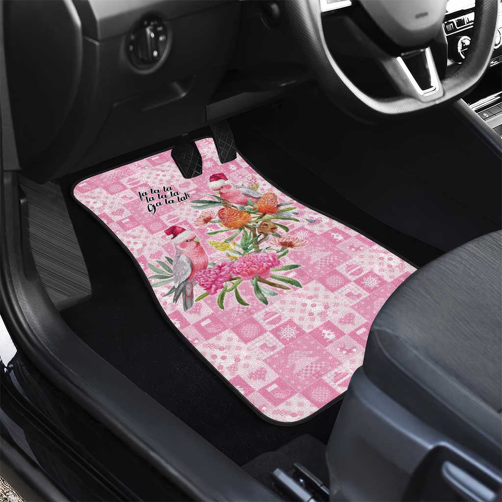 Sweet Pink Cockatoo’s Aussie Santa Car Mats Australia Christmas Vibes - Aussie Hoodie